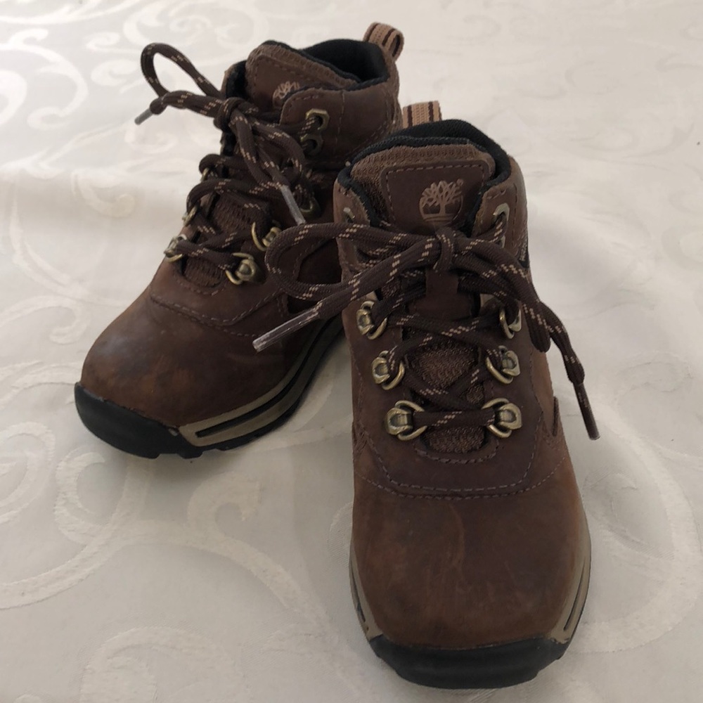 Timberland Toddler Brown Leather Hiking Boots